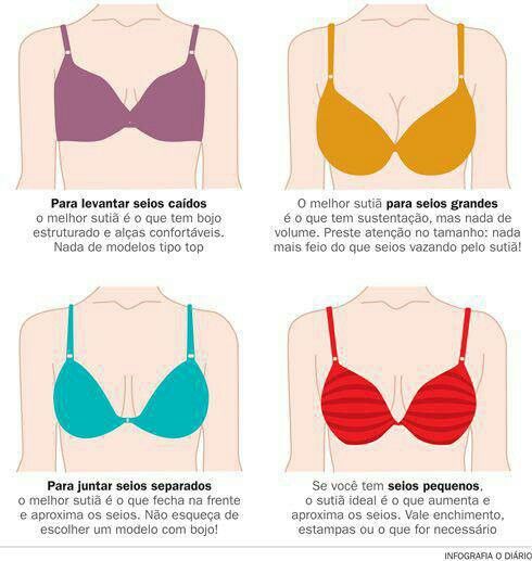 the bras are different colors and sizes