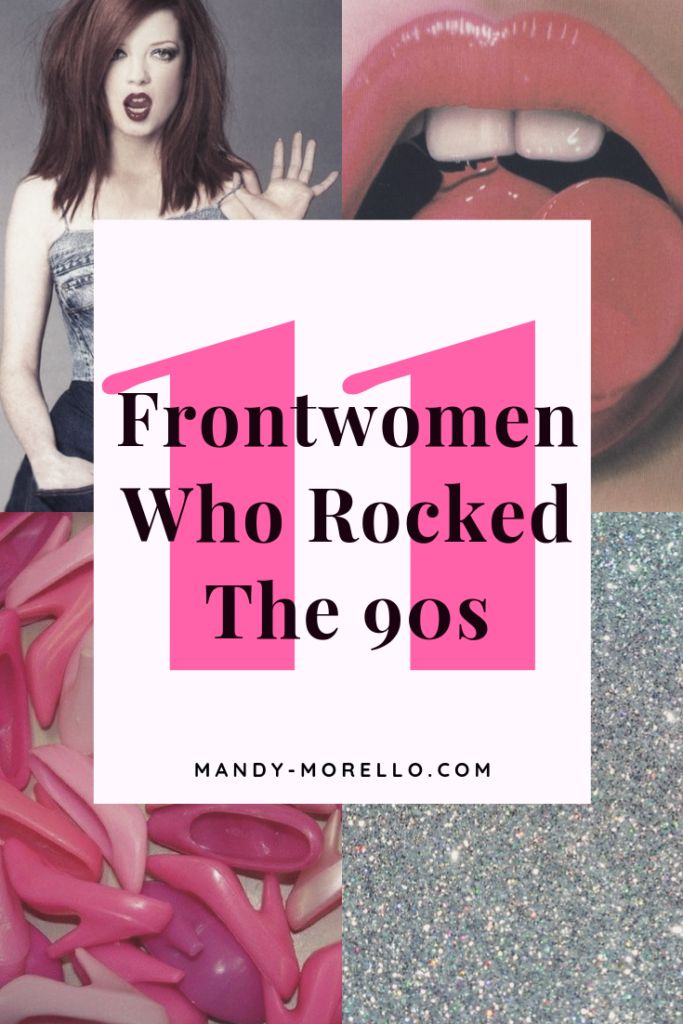 a collage of photos with the words front women who rocked the 90's