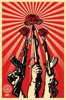 Shepard Fairey  GUNS AND ROSES OFFSET