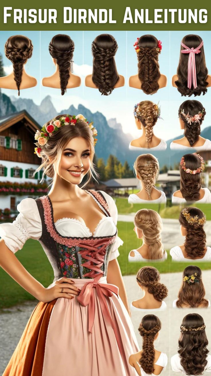 Die Wahl der richtigen Frisur für ein Dirndl ist entscheidend, um den perfekten Trachtenlook zu vervollständigen. Ob für das Oktoberfest, eine Hochzeit oder eine andere traditionelle Veranstaltung, die Frisur sollte zum Stil des Dirndls passen und gleichzeitig Ihre Persönlichkeit unterstreichen. In diesem Blogpost erfahren Sie alles, was Sie über die Frisur Dirndl wissen müssen, von Hair Styles, Hair, Octoberfest Hair Styles, Octoberfest Hair, German Hairstyle, Blond Pony, Quick Saves