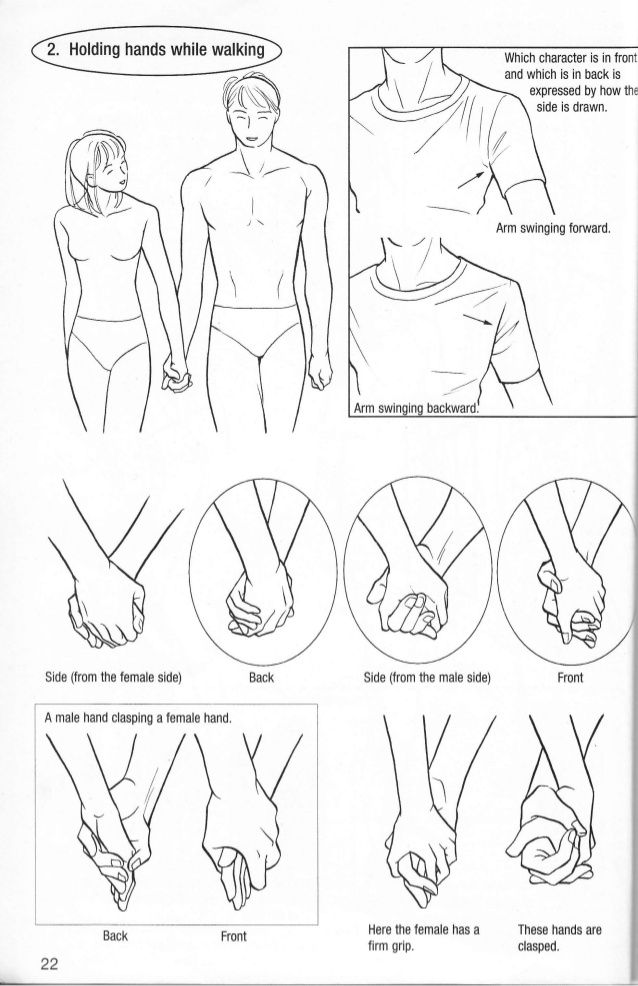 the instructions for how to tie hands with each other in order to prevent them from touching