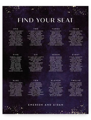 a poster with the words find your seat on it