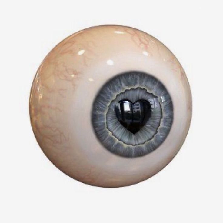 an eyeball with a hole in the middle