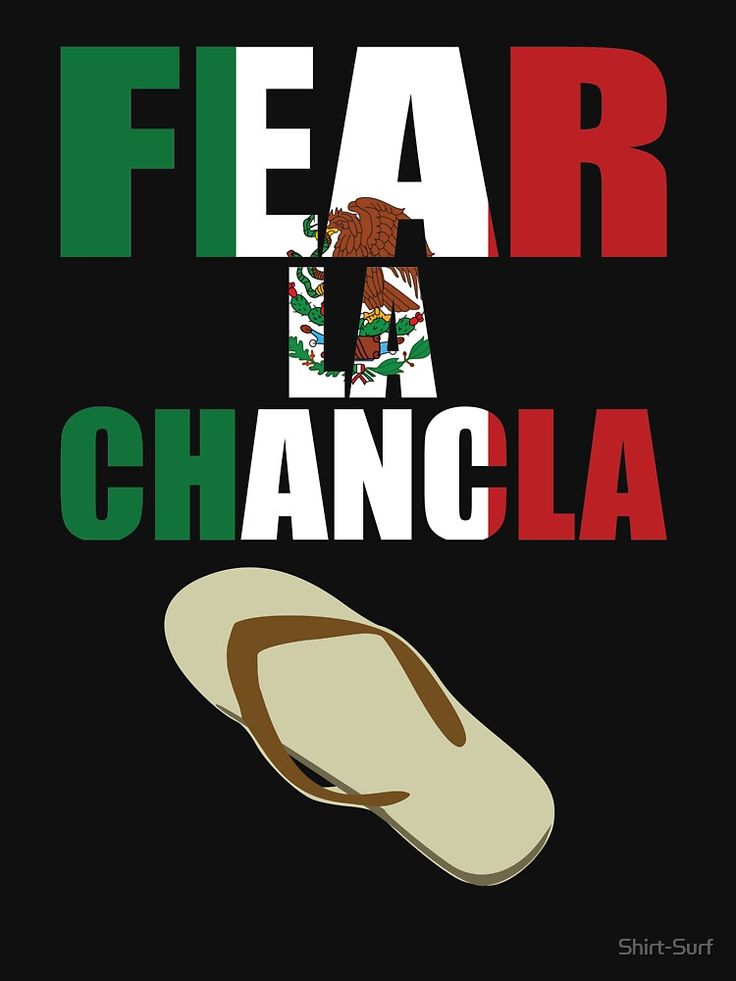 a pair of flip flops sitting on top of a black background with the words fear and chancla