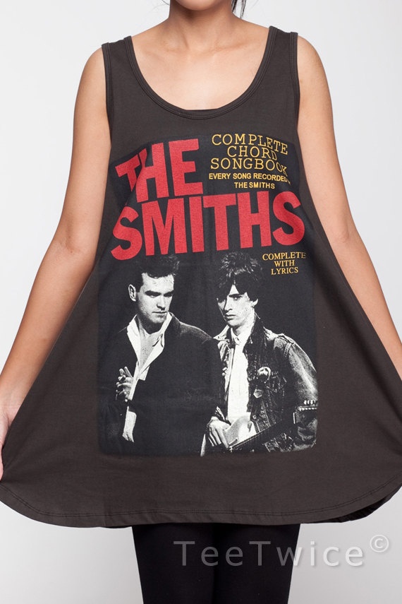 Just want to roll around in this for the rest of my life.    The Smiths T-Shirt Mini Dress Size M L. $16.99, via Etsy.