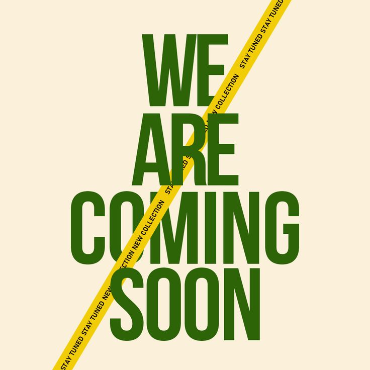 we are coming soon poster in green and yellow with the words'we are coming soon '