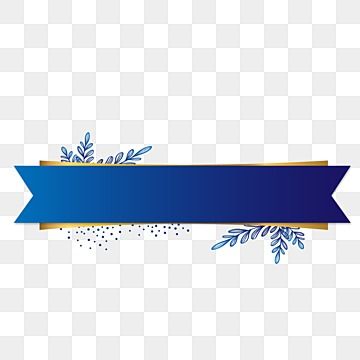 a blue ribbon with gold trimmings and snowflakes on it, in front of