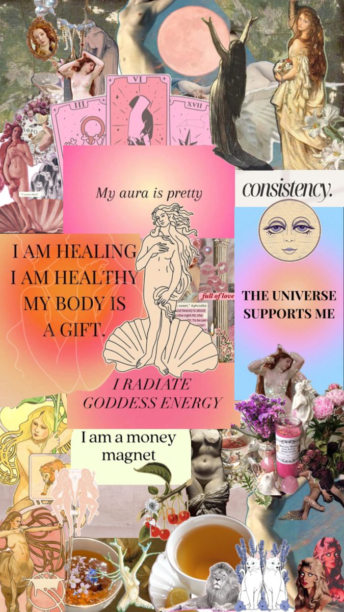 Aphrodite Goddess of Venus Tea, Collage, Aphrodite Goddess, Aphrodite, A Woman