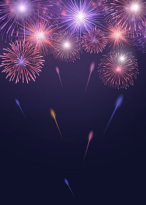 fireworks are lit up in the night sky with bright colors and sparkles on them