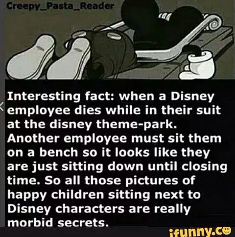 a cartoon character laying on top of a bed with the caption'interesting fact when a disney employee dies while in their suite at the disney theme park