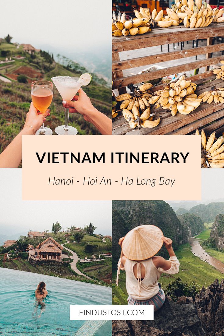 the vietnam itinerary has been featured in this postcard for an article on how to get there