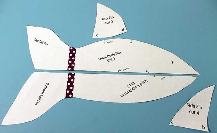 paper fish cut out to look like they are sewing