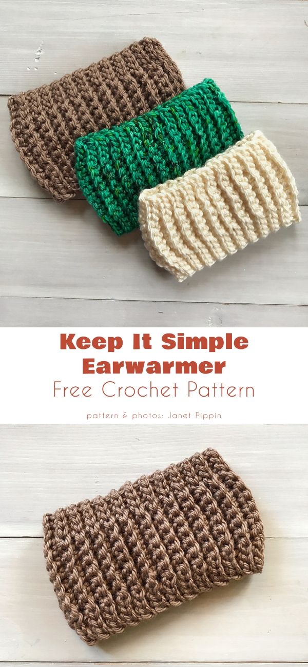 two crocheted potholders with the words keep it simple and easy to make