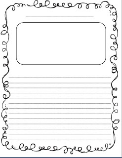 a blank paper with lines and swirls on it