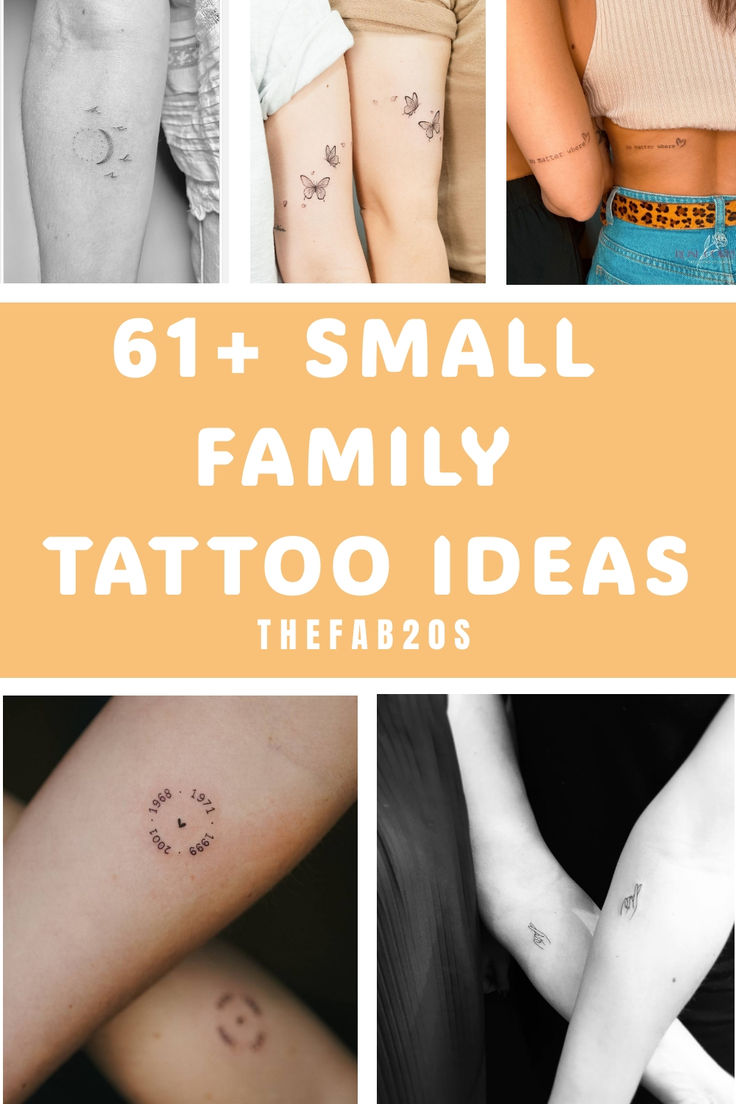 six small family tattoo ideas that are easy to do