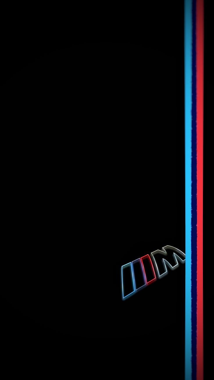 a red, white and blue neon strip on a black background