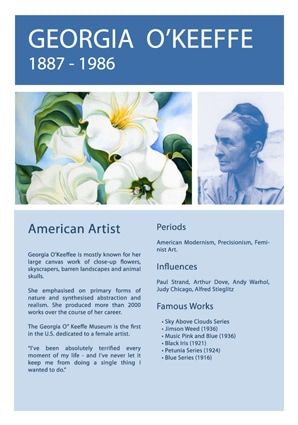the front cover of an american artist's workbook, featuring images of white flowers