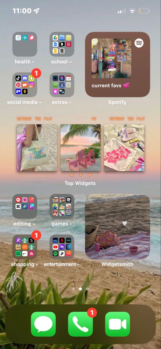 an iphone screenshot shows the home screen with different icons and buttons on it, including two