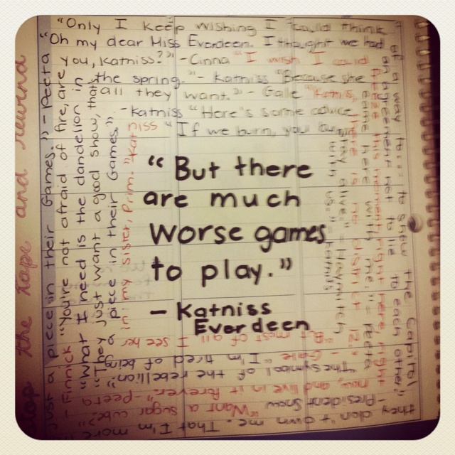 an open book with writing on it that says, but there are much worse games to play