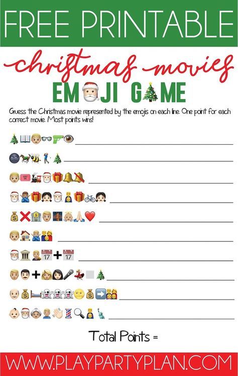 the free printable christmas movie emoj game is on sale for $ 3 99