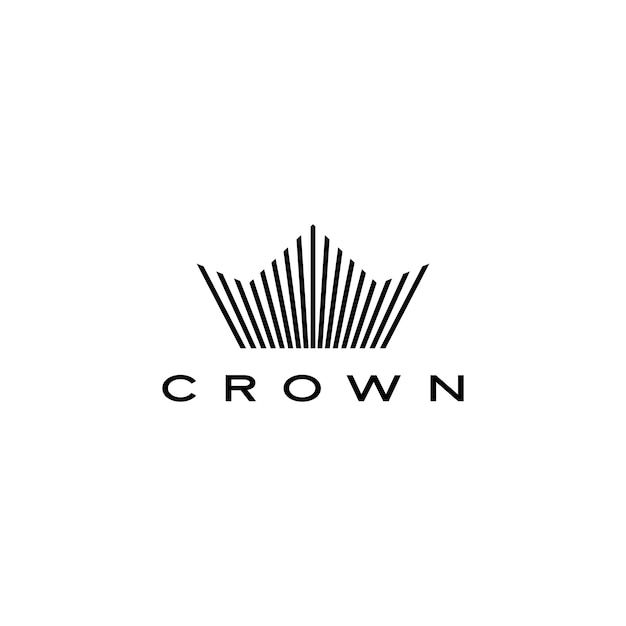 the crown logo is black and white on a white background, it appears to be an abstract design