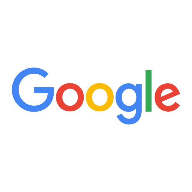 the google logo is shown in red, yellow and green letters on a white background