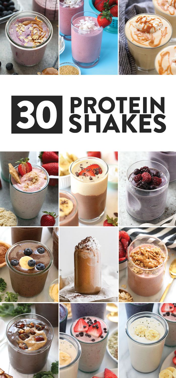 Meal Smoothies, Protien Shake Recipes, High Protein Fruit, Types Of Protein, Strawberry Protein Shakes, Protein Drink Recipes, Banana Protein Shake, Yummy Protein Shakes, Protein Shakes Recipes