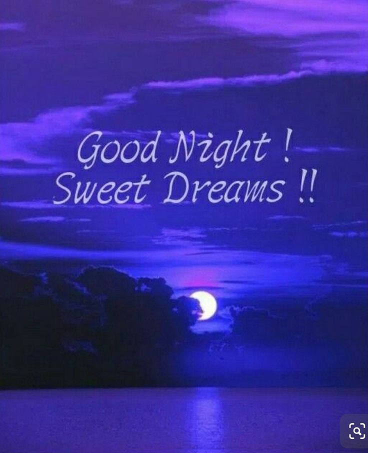 a purple sky with the words good night sweet dreams