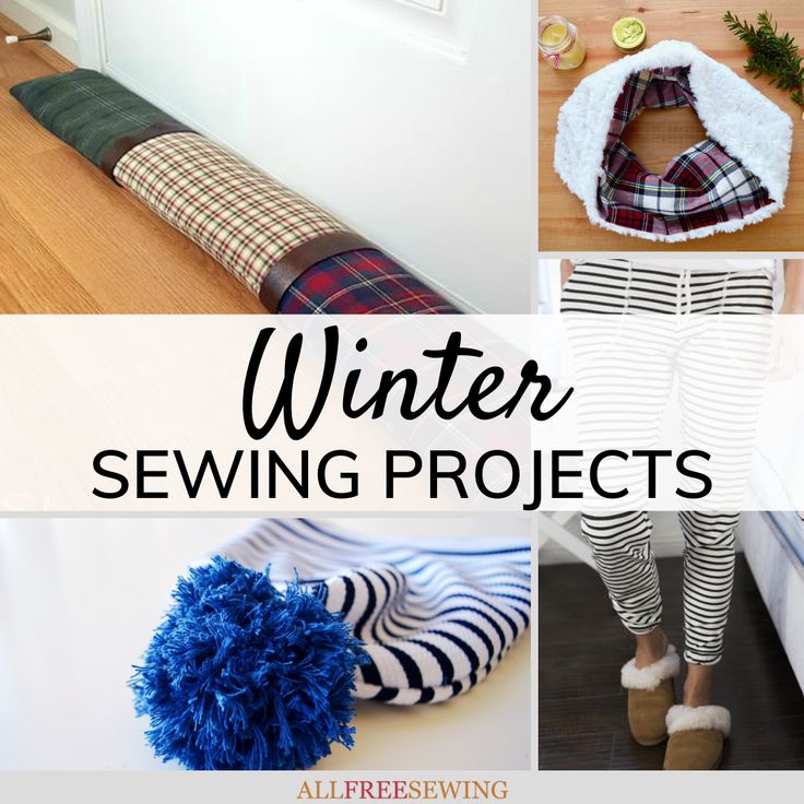 there are many different pictures with the words winter sewing projects