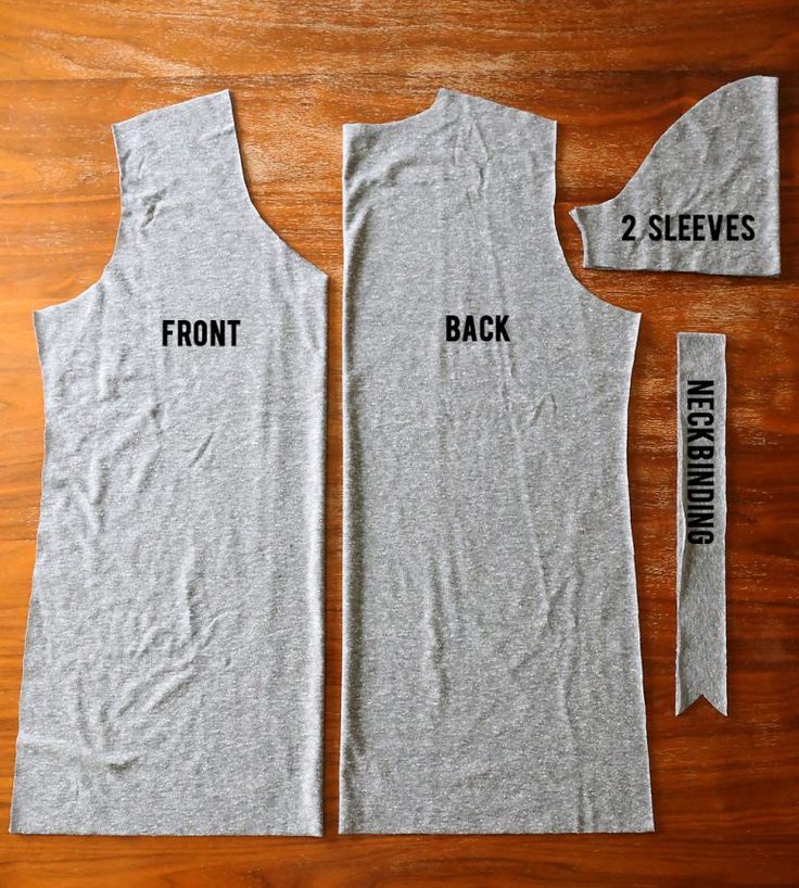 the back and sides of a tank top, with two sleeves cut out to make it easier