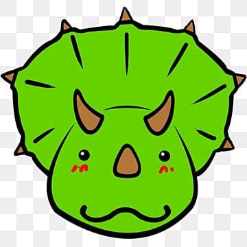 a green monster face with horns and spikes on it's head, which is drawn in