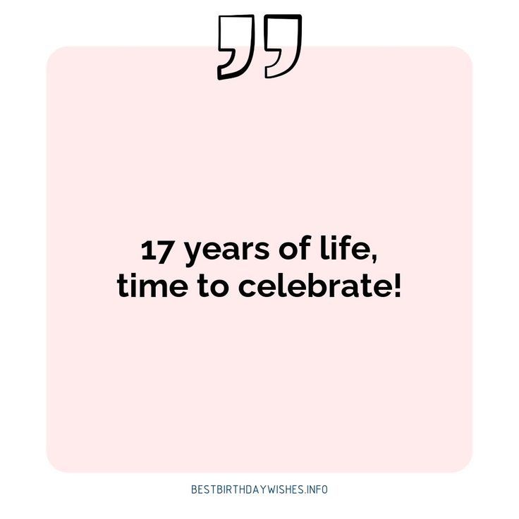 If you're looking for the perfect way to celebrate a special 17th birthday, look no further than these 17 inspiring quotes. Each one has been speciall... | # #BirthdayWishes Check more at https://www.ehindijokes.com/inspiring-quotes-happy-17th-birthday/ Ucapan Sweet 17 Birthday, 17th Birthday Quotes, Happy Birthday To Me Quotes, 17 Birthday, Seventeenth Birthday, Birthday Look, Sweet 17, Happy 17th Birthday, Birthday Quotes For Me