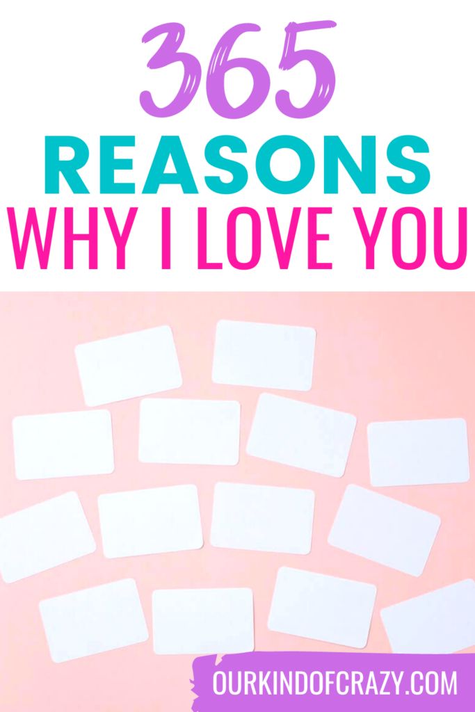 the words 365 reason why i love you written in white paper