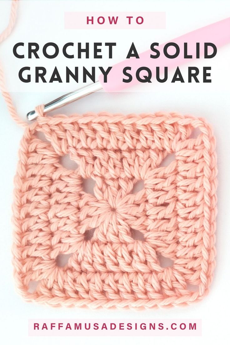 a perfect solid granny square Motifs Granny Square, Granny Square Pattern Free, Crochet Granny Square Tutorial, Granny Square Haken, Granny Square Tutorial, Crochet Square Blanket, Confection Au Crochet, Granny Square Crochet Patterns, Granny Square Crochet Patterns Free