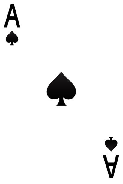 four card suits with hearts and spades in black on a white background, playing cards