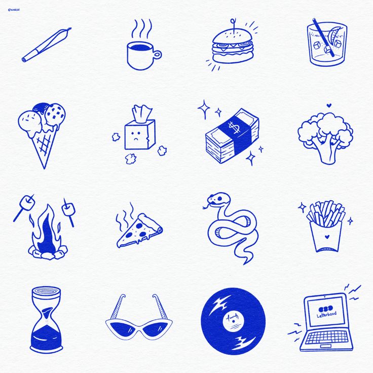 Hand Drawn Icons Doodles, Icon Inspiration Design, Doodle Graphic Design Illustrations, Graphic Icons Design, Brand Icons Design, Graphic Design Icons Illustrations, Graphic Design Icons Symbols, Doodles Graphic Design, Handdrawn Illustration Style