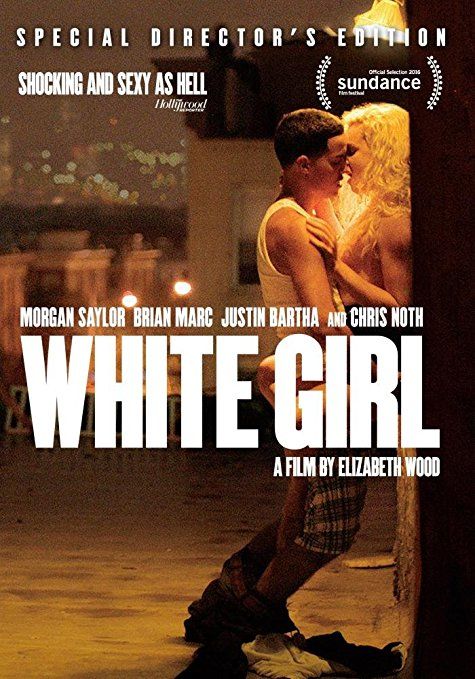 the poster for white girl starring actors