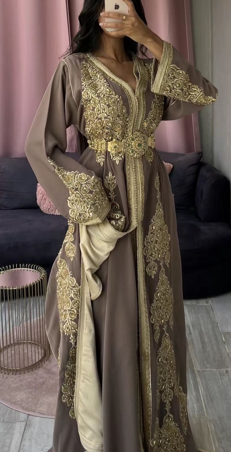 Make Your Day Arabian Dress Traditional, Kaftan Moroccan Caftan, Moroccan Traditional Dress, Moroccan Takchita, Caftan Moroccan, Moroccan Dresses, Morrocan Dress, Moroccan Kaftan Dress, Kaftan Moroccan