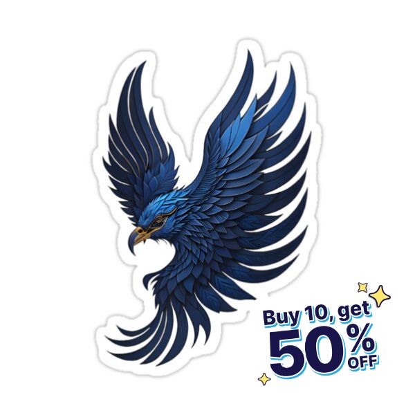 the blue bird sticker is on sale for $ 50