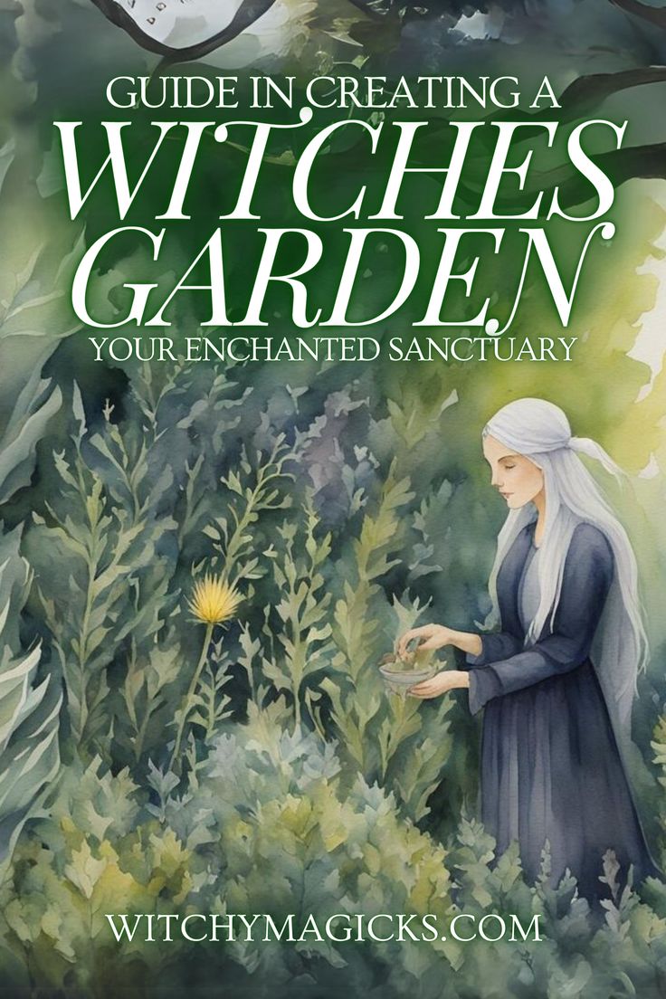 Craft your mystical haven with our guide to creating a witch's garden! Explore essential plants and design tips for infusing your outdoor space with magic. Let's embark on a journey of enchantment as we cultivate our own magical sanctuaries.   #WitchesGarden #EnchantedSanctuary #HerbalMagic #GardenDesign #MagicalIntentions #WitchyMagicks #Witchcraft #WitchGarden Nature, Witches Garden Aesthetic, Witches Garden Ideas, Witch’s Garden, Green Witch Altar Ideas, Witch Garden Plants, Witch Garden Design, Wiccan Garden, Witch Plants