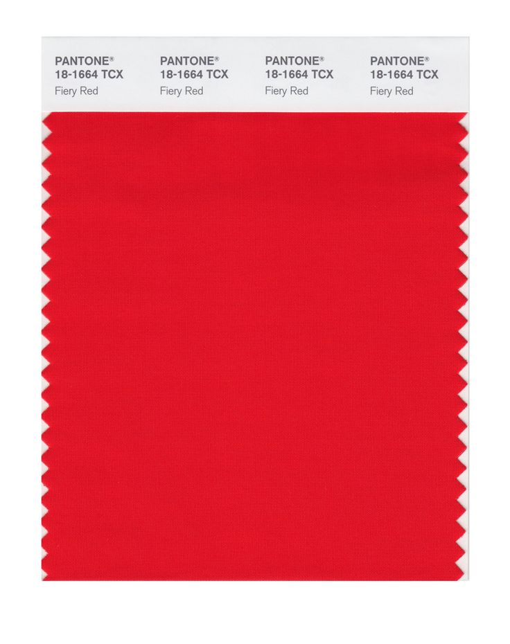 the pantone red color is shown in three different shades, including one with white trim and