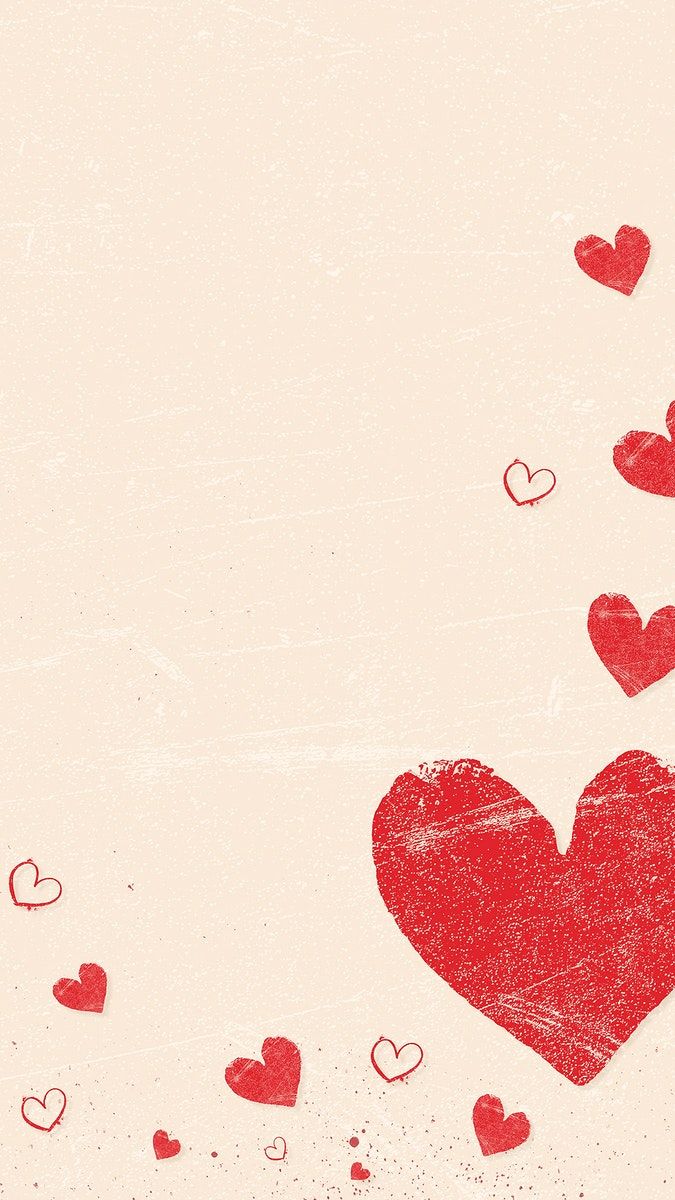 red hearts are flying in the air on a white and pink background with space for text