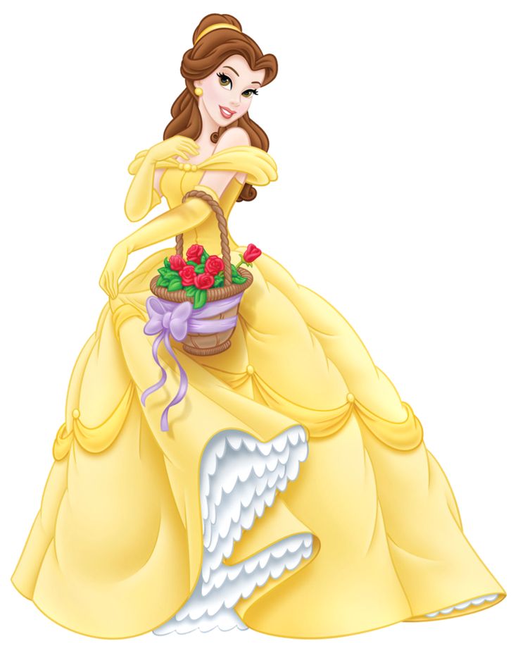 an image of a princess with flowers in her hand