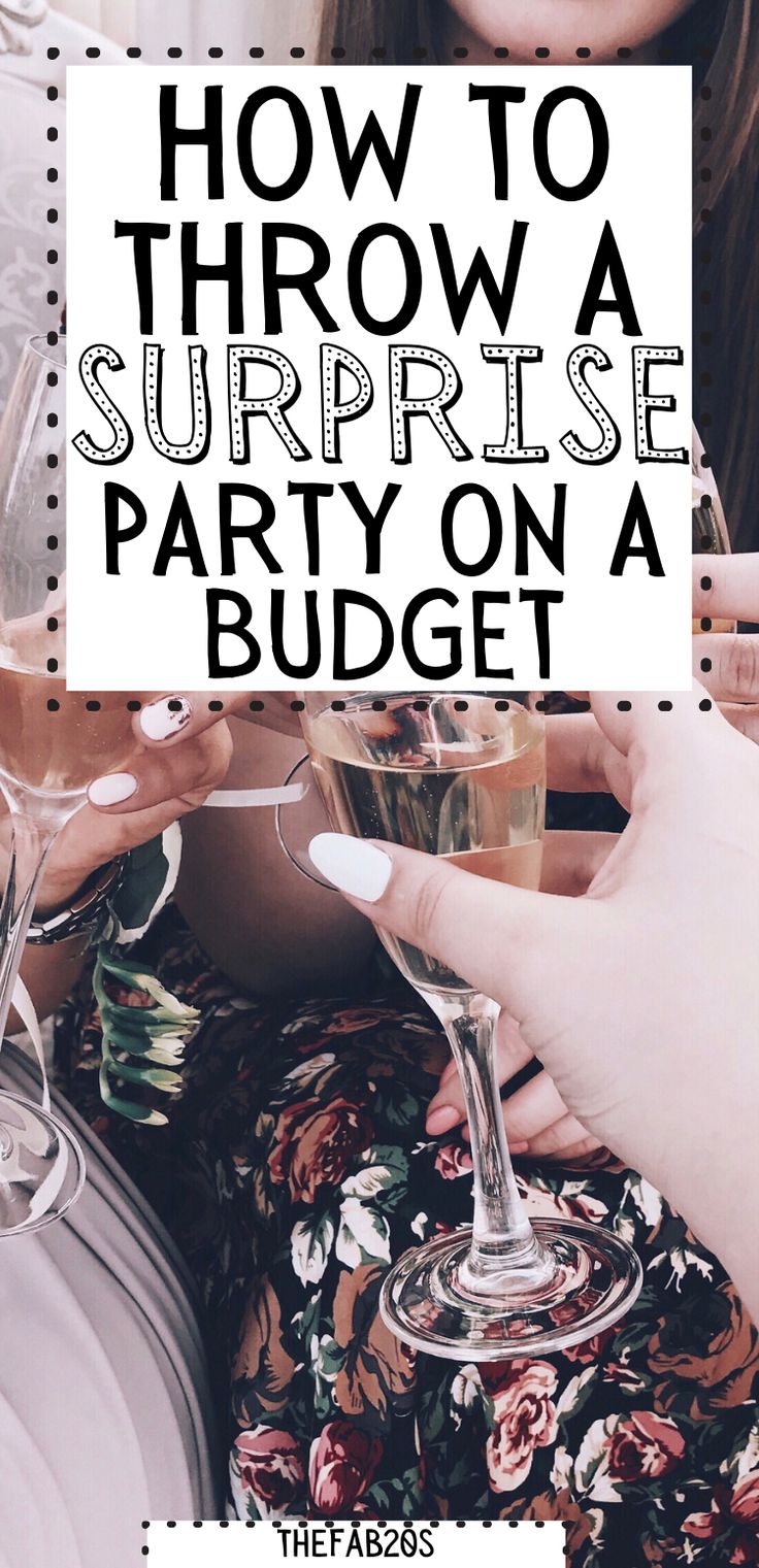 How to throw a surprise party on a budget Surprise Party Checklist, 40 Surprise Party Ideas For Men, How To Throw A Surprise Party For A Guy, Surprise Bday Party Ideas For Him, Surprise Brunch Birthday, Surprise Party Food Ideas, Surprise Mom Birthday Ideas, Men’s Surprise Birthday Party, How To Plan A Surprise Party For Him