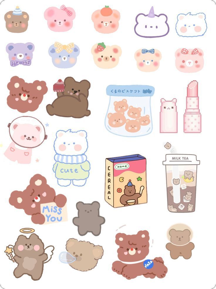 the stickers are all different shapes and sizes