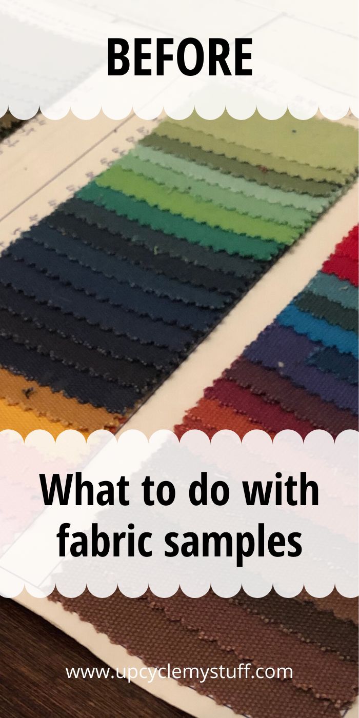 the words, what to do with fabric samples