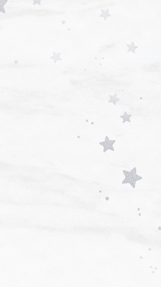 the snow is white and has silver stars on it