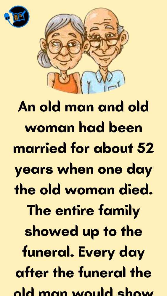 an old man and woman had been married for about 52 years
