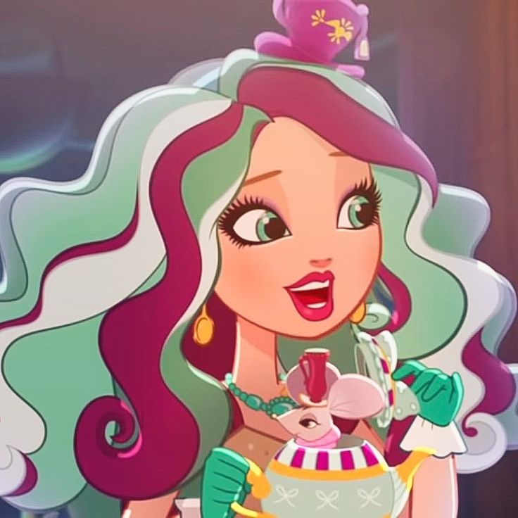 Madeline Hatter Aesthetic, Mad Hatter Cartoon, Hatter Aesthetic, Ever After High Madeline Hatter, Best Tv Characters, Maddie Hatter, Pfp Icon Aesthetic, Madeline Hatter, Cartoon Pfp