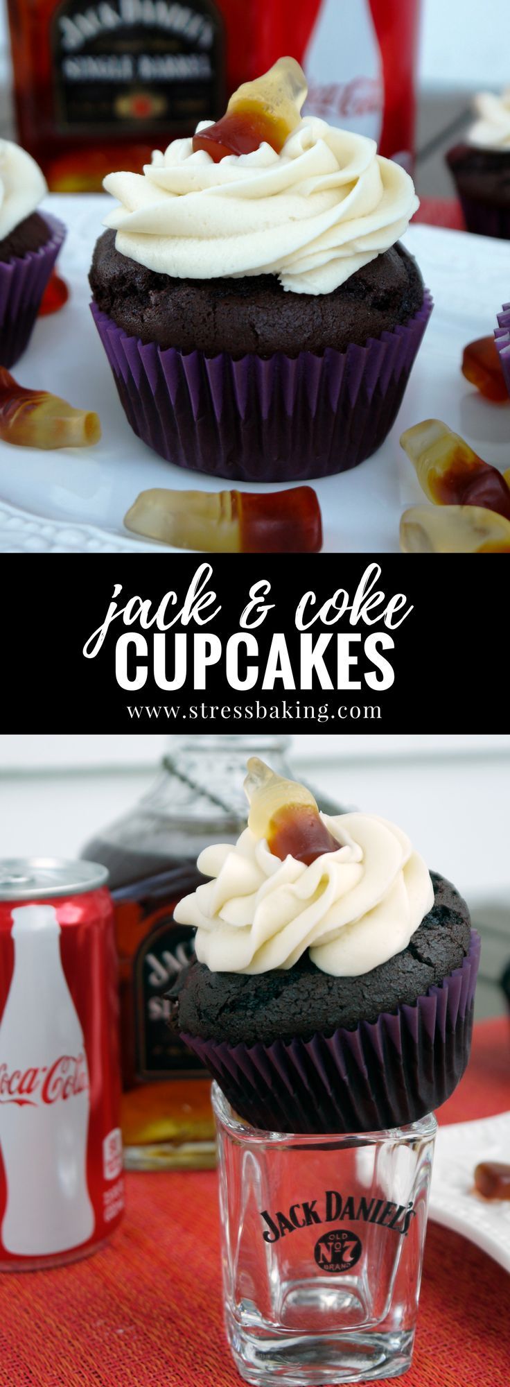 Cola Cupcakes, Coke Cupcakes, Whiskey Chocolate, Boozy Cupcakes, Most Pinned, Cupcakes Filled, Jack And Coke, Alcoholic Desserts, Coconut Dessert